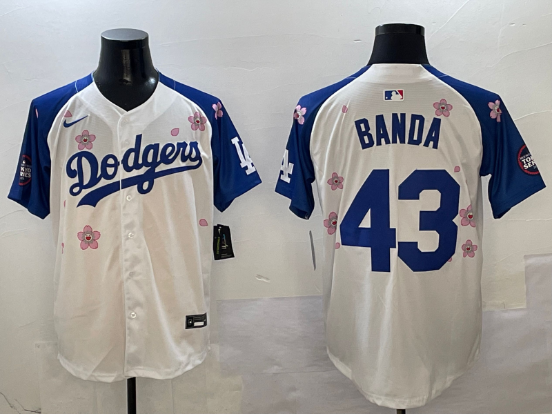 Men's Los Angeles Dodgers Anthony Banda White Player Jersey