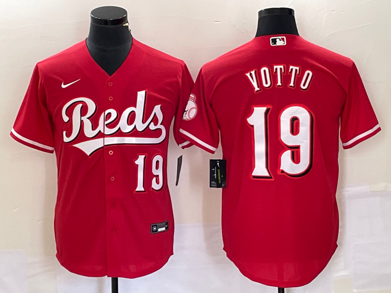 Men's Cincinnati Reds Joey Votto Red Alternate Replica Jersey