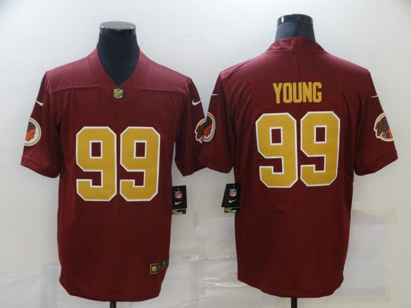 Men's Washington Commanders Chase Young Red Player Game Jersey