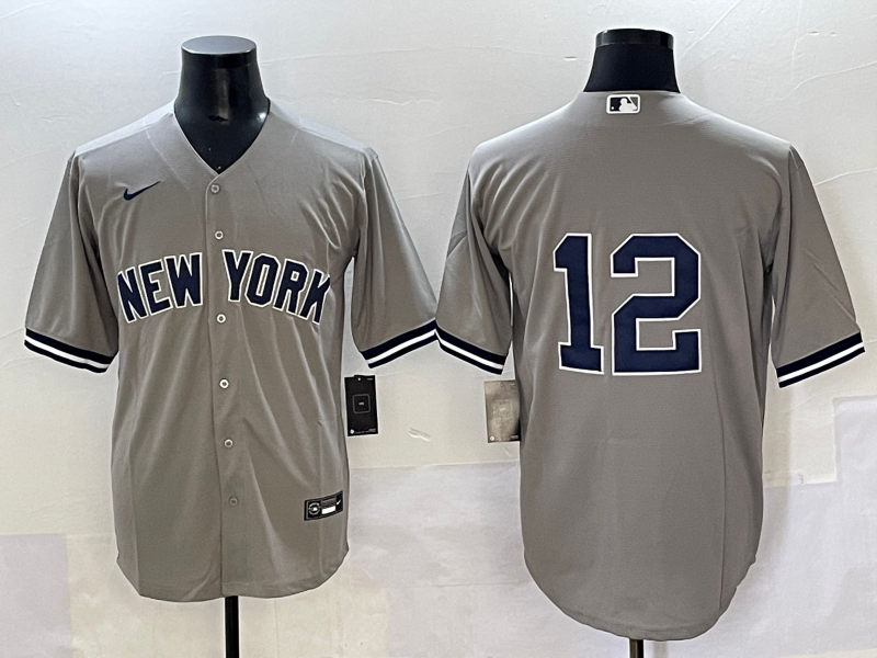 Men's New York Yankees Trent Grisham Gray Limited Player Jersey