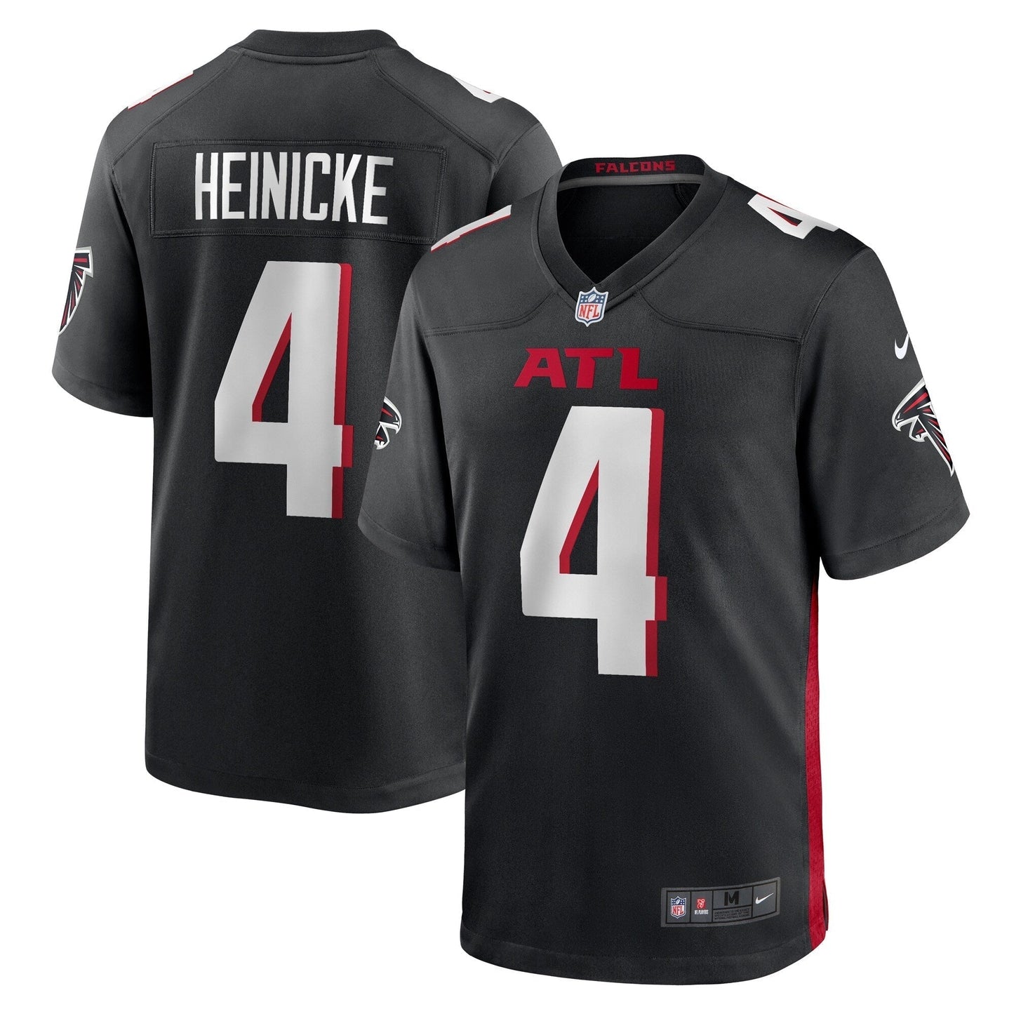 Taylor Heinicke Atlanta Falcons  Game   Jersey - Black