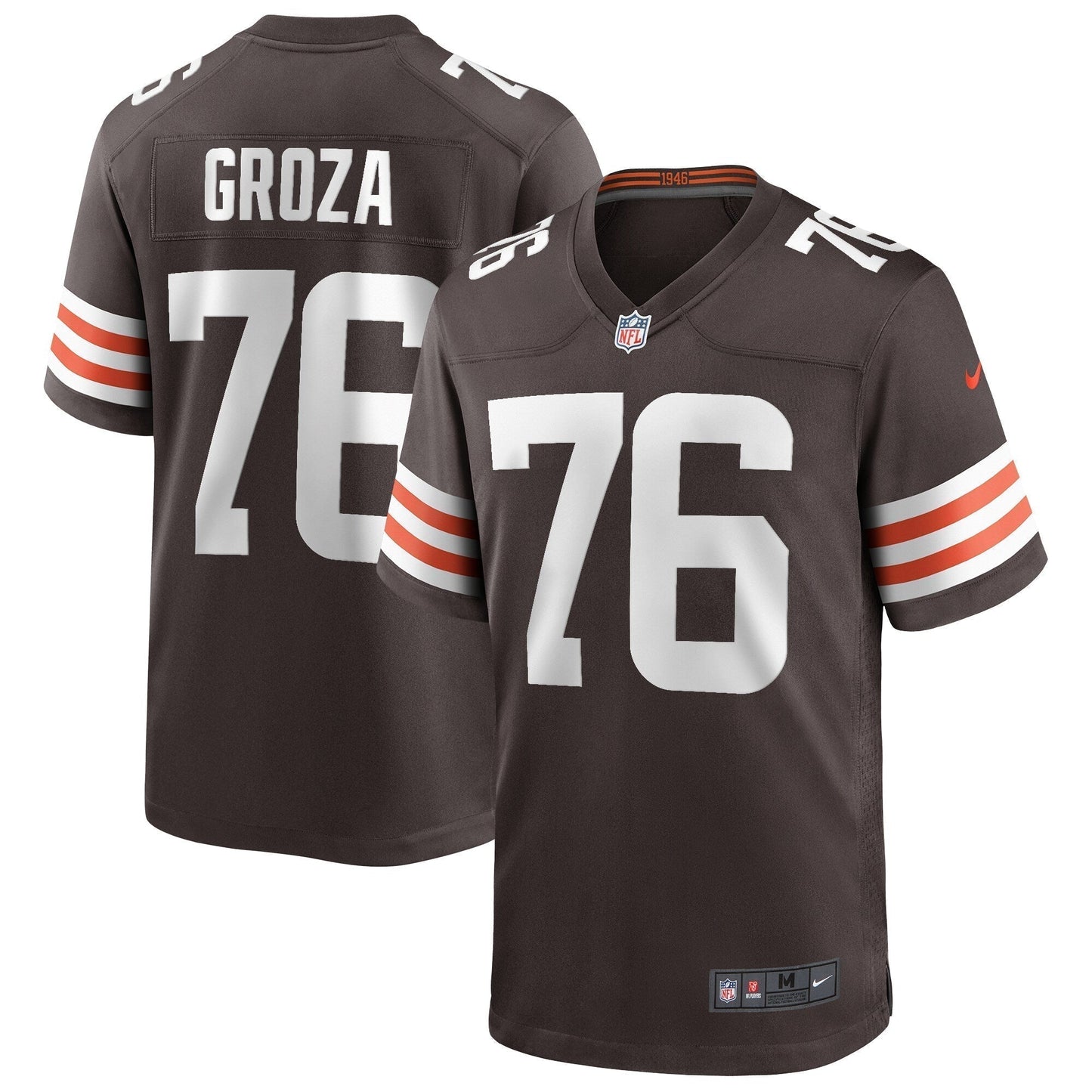 Lou Groza Cleveland Browns  Game Retired   Jersey - Brown