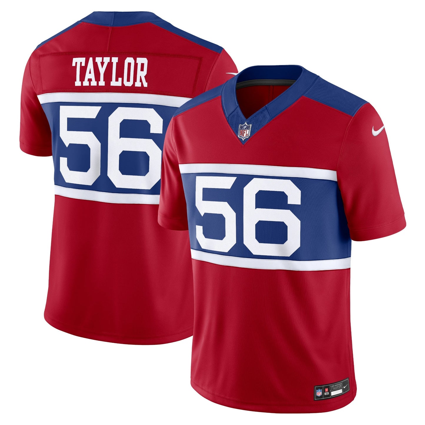 Lawrence Taylor New York Giants  Alternate Vapor F.U.S.E. Retired   Limited Jersey - Century Red