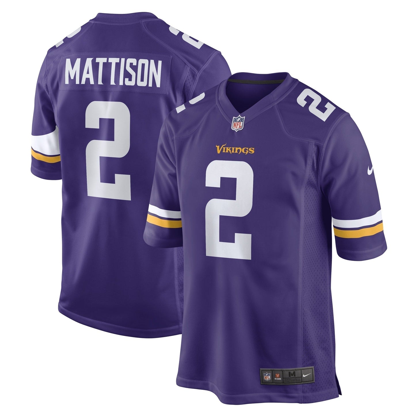 Alexander Mattison Minnesota Vikings  Game   Jersey - Purple