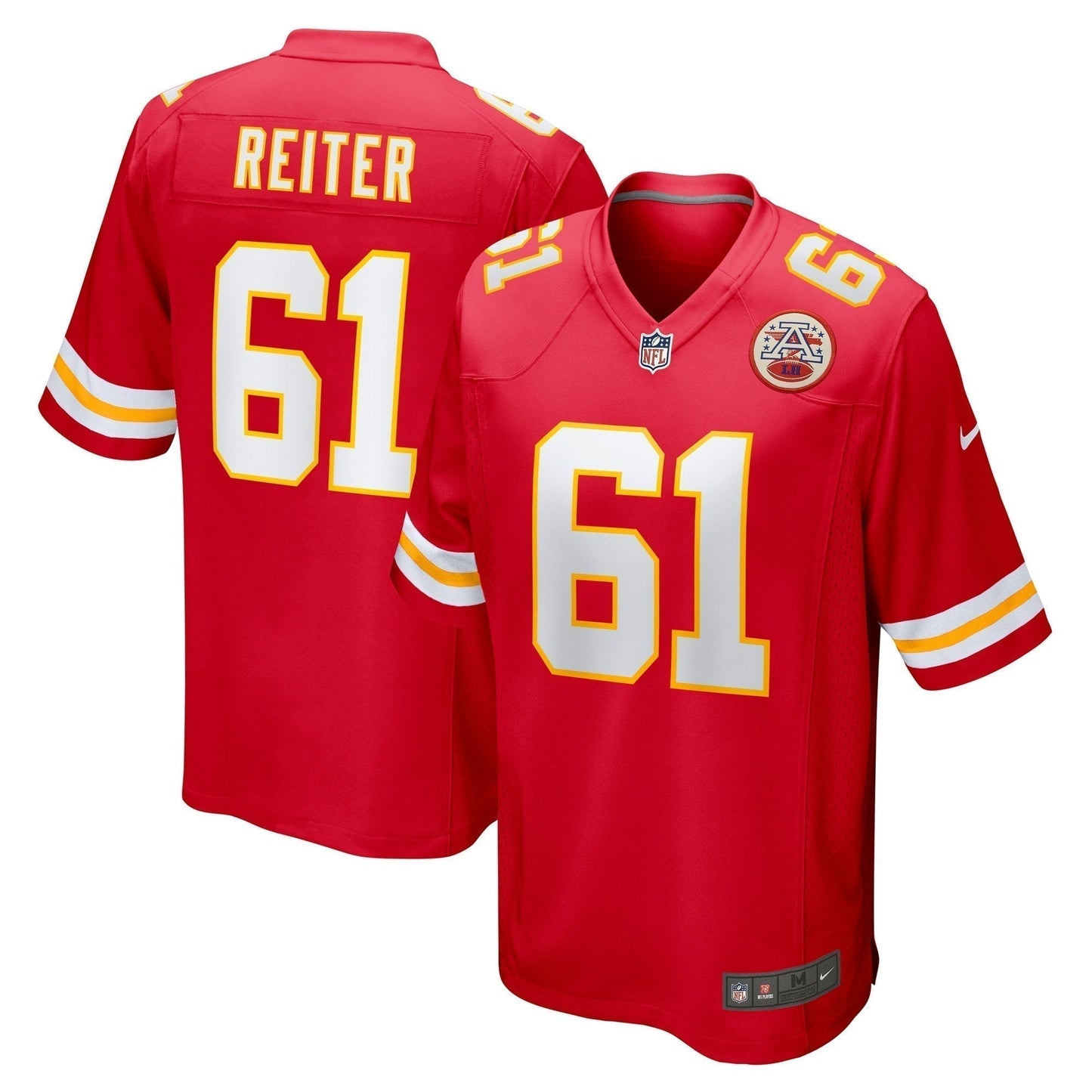 Austin Reiter Kansas City Chiefs  Game   Jersey - Red