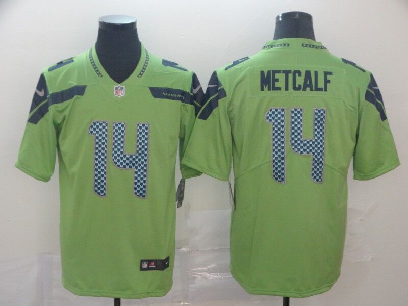 Men's Seattle Seahawks DK Metcalf Green Game Jersey
