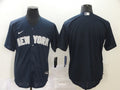 Men's New York Yankees1 Navy Replica Blank Jersey