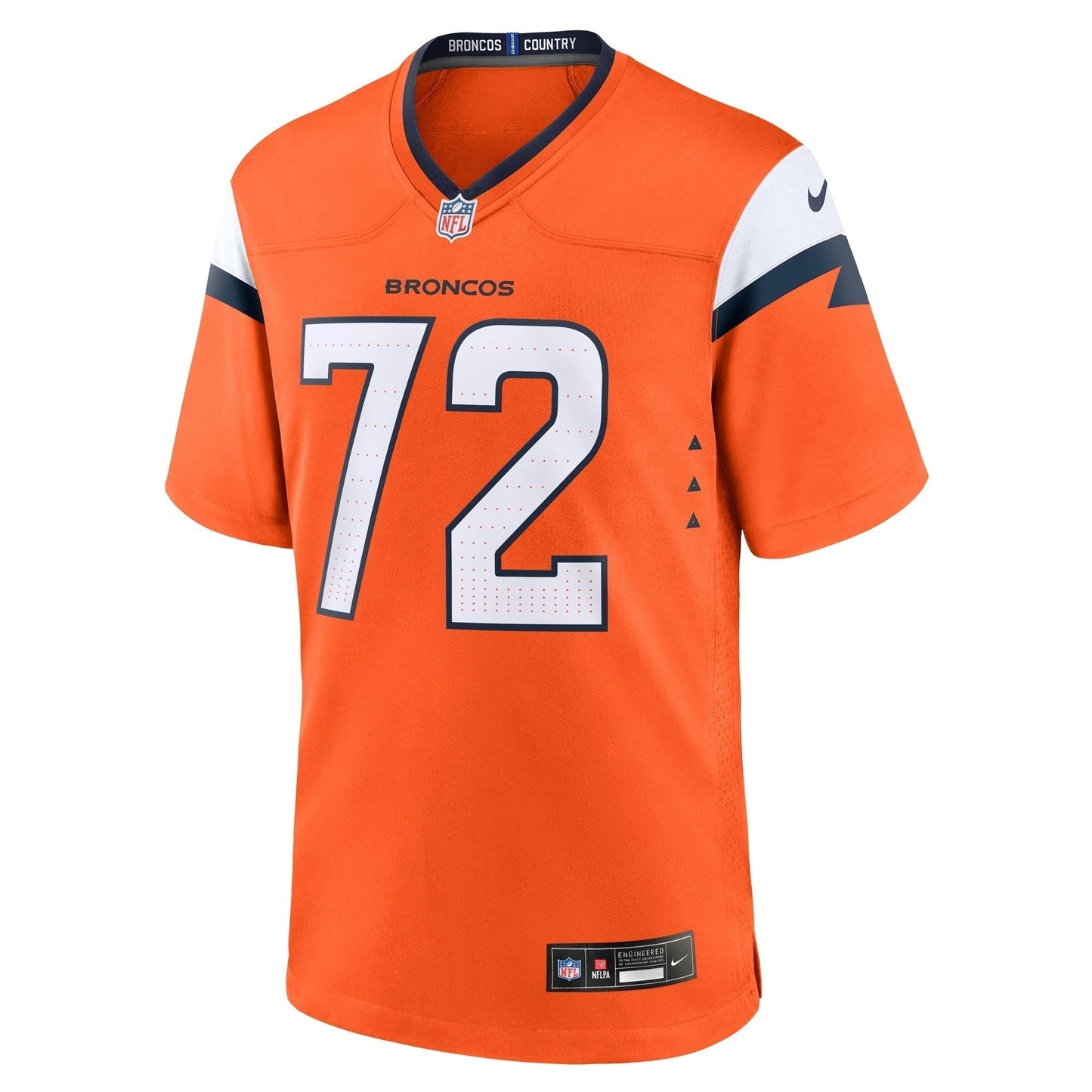Garett Bolles Denver Broncos  Team Game Jersey -  Orange