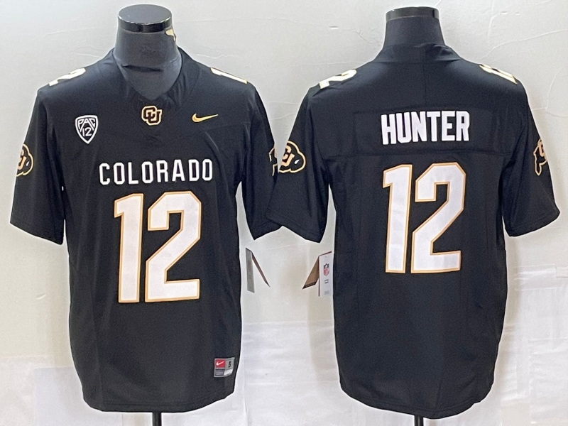 Men's Colorado Buffaloes Travis Hunter Black Player Jersey