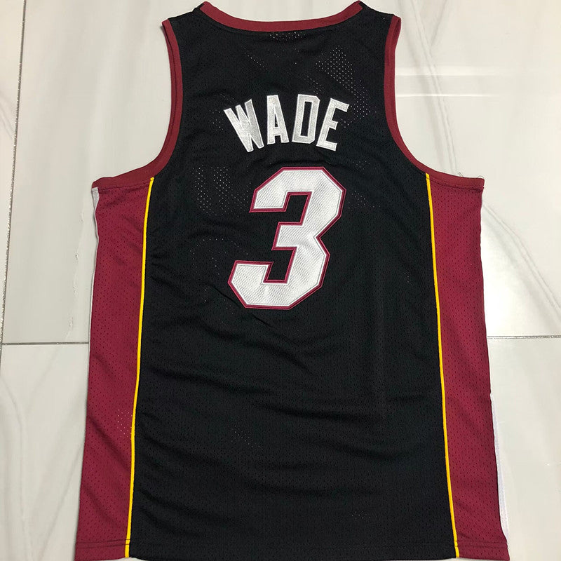 Heat 3# Wade Black Embroidered  Jersey