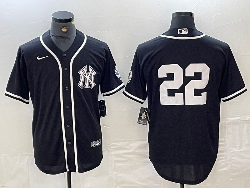 Men's New York Yankees Juan Soto Black Limited Name Jersey