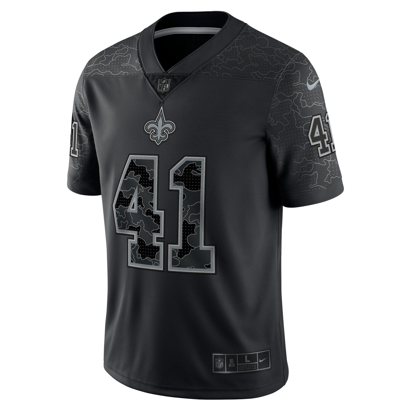 Alvin Kamara New Orleans Saints  RFLCTV Limited Jersey - Black