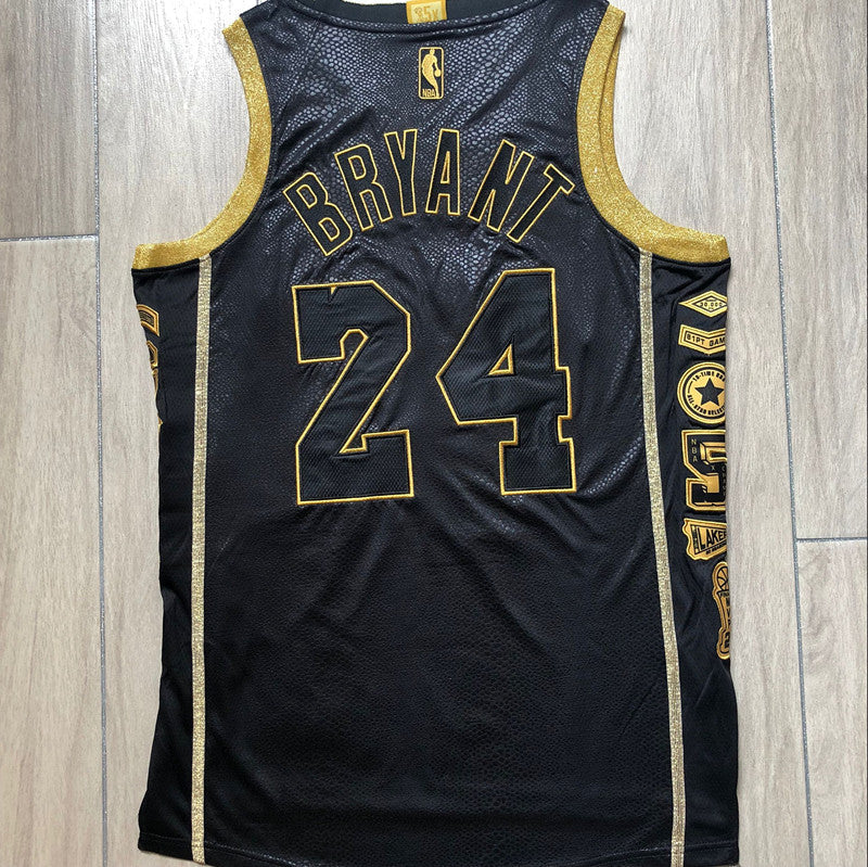 24#Kobe Bryant Retirement Commemorative Fully Embroidered Jersey