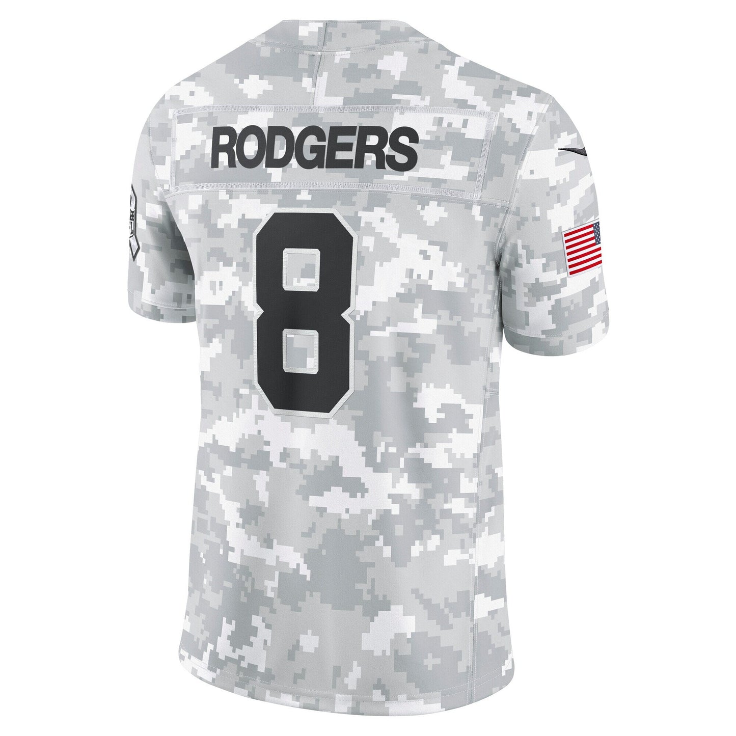 Aaron Rodgers New York Jets  2024 Salute to Service Limited Jersey - Arctic Camo