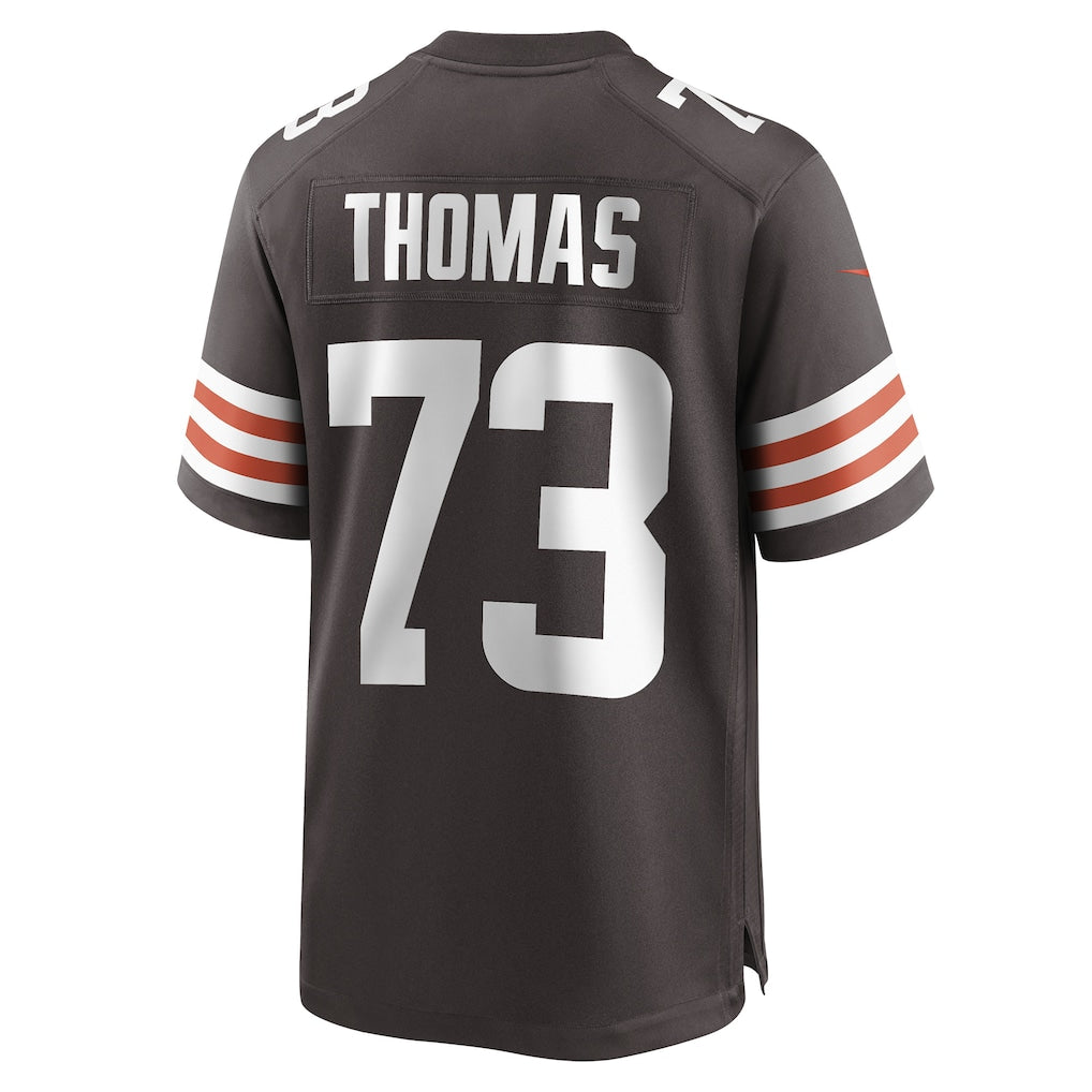 C.Browns #73 Joe Thomas Brown Retired Game Player Jersey