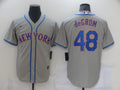 Men's New York Mets Jacob deGrom Gray Replica Baseball Jersey