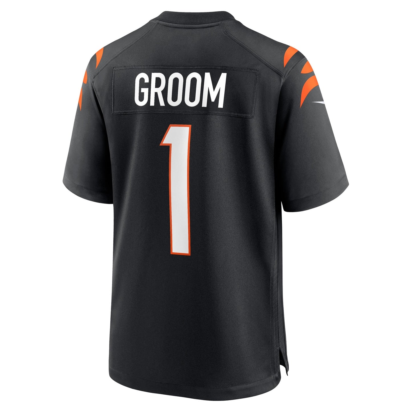 Number 1 Groom Cincinnati Bengals  Game Jersey - Black