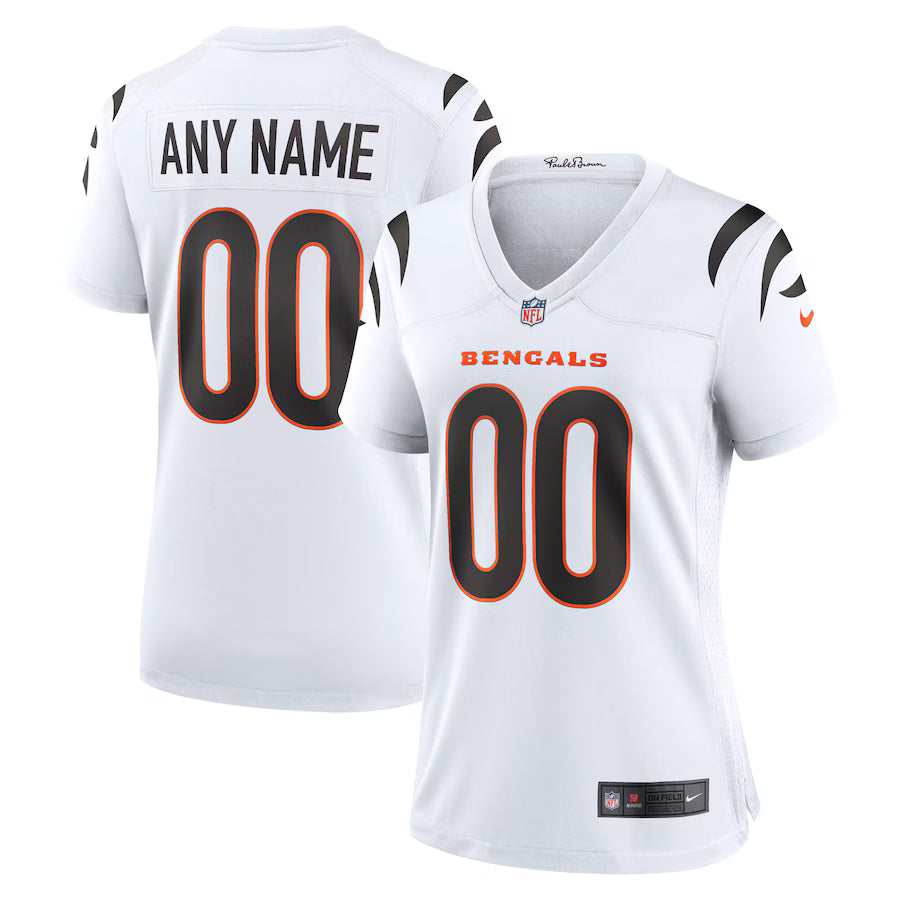 Cincinnati Bengals  Road Game Jersey - Custom - Womens