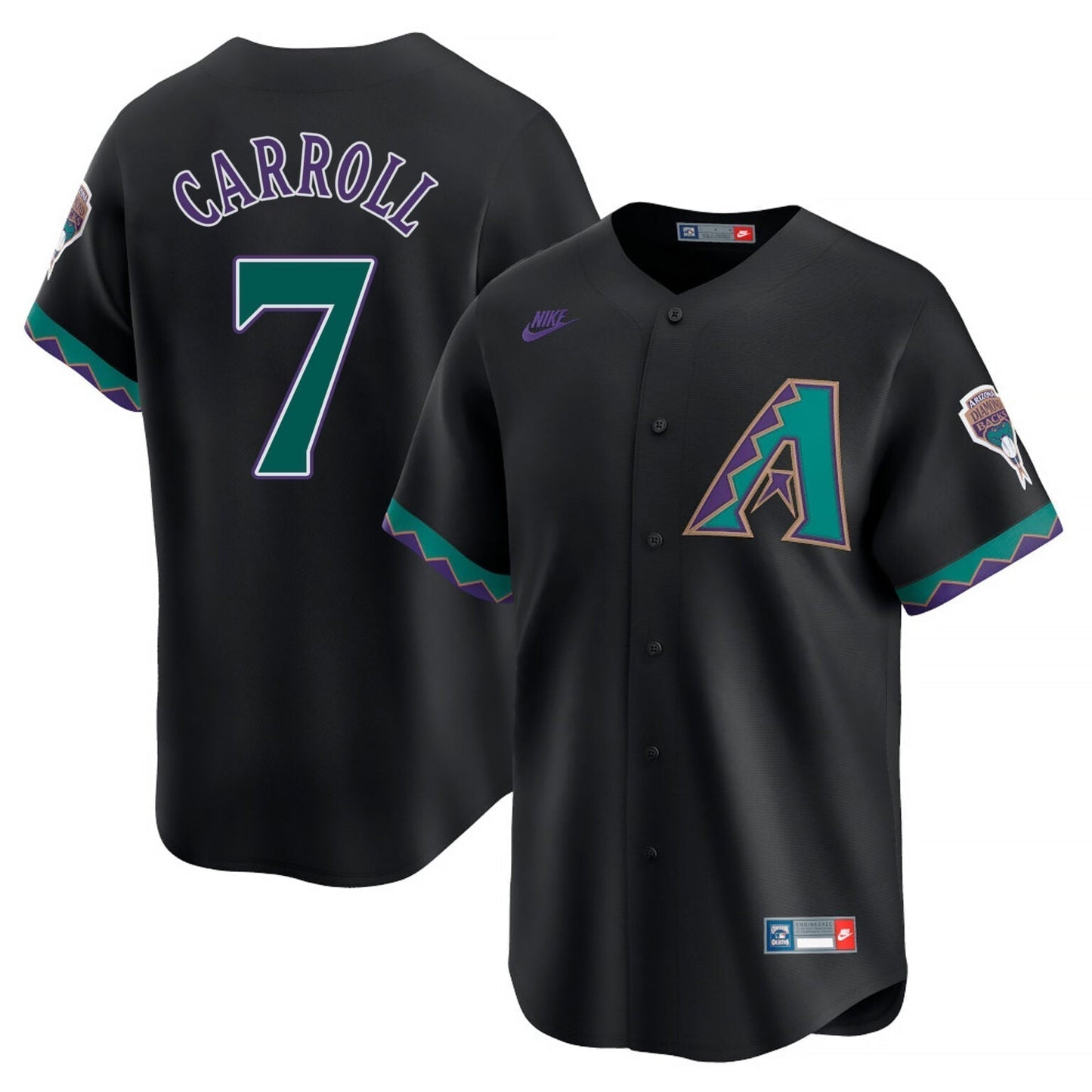Corbin Carroll Arizona Diamondbacks Cooperstown Jersey  Black