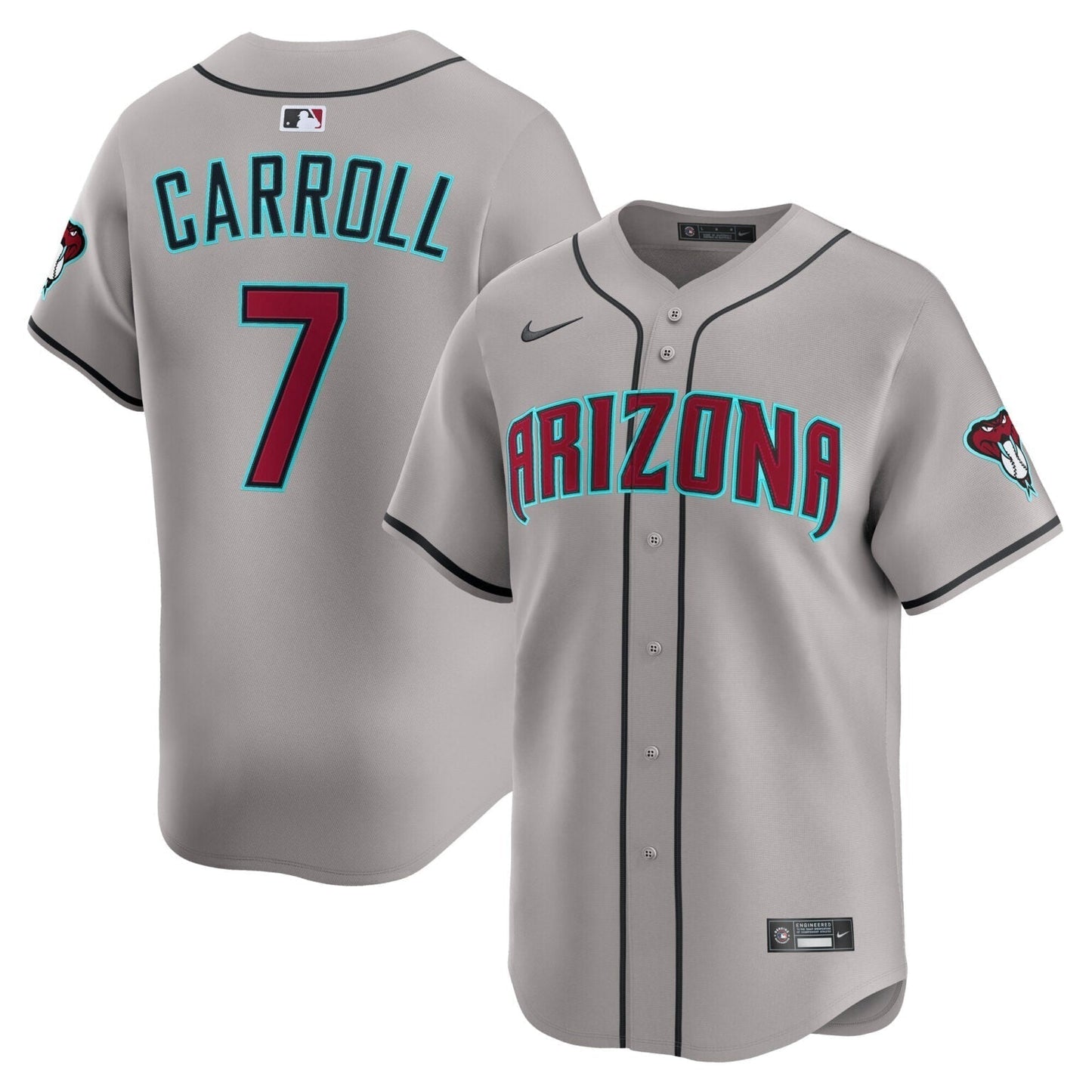 Corbin Carroll Arizona Diamondbacks Road Limited Jersey  Grey