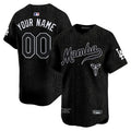Custom Los Angeles Dodgers Kobe Honor Collection Jersey - Black Mamba