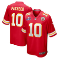 Men's Kansas City Chiefs Isiah Pacheco Red Super Bowl LVIII Game Jersey