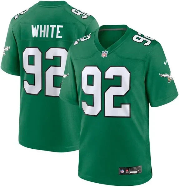Men's  Reggie White Kelly Green Philadelphia Eagles Alternate Game Jersey