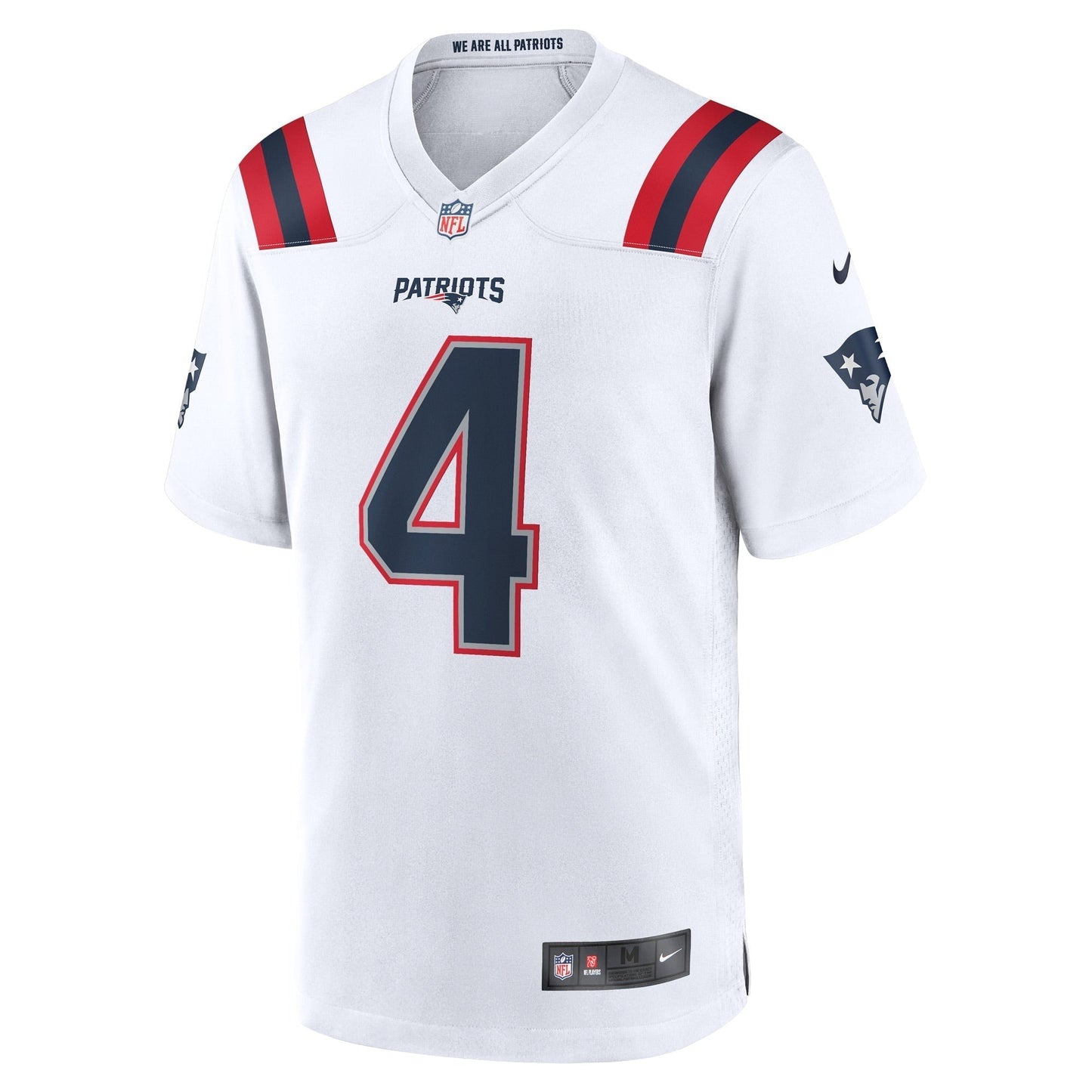 Bailey Zappe New England Patriots  Game   Jersey - White