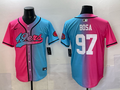 Men's San Francisco 49ers Nick Bosa Pink/Blue Game Jersey