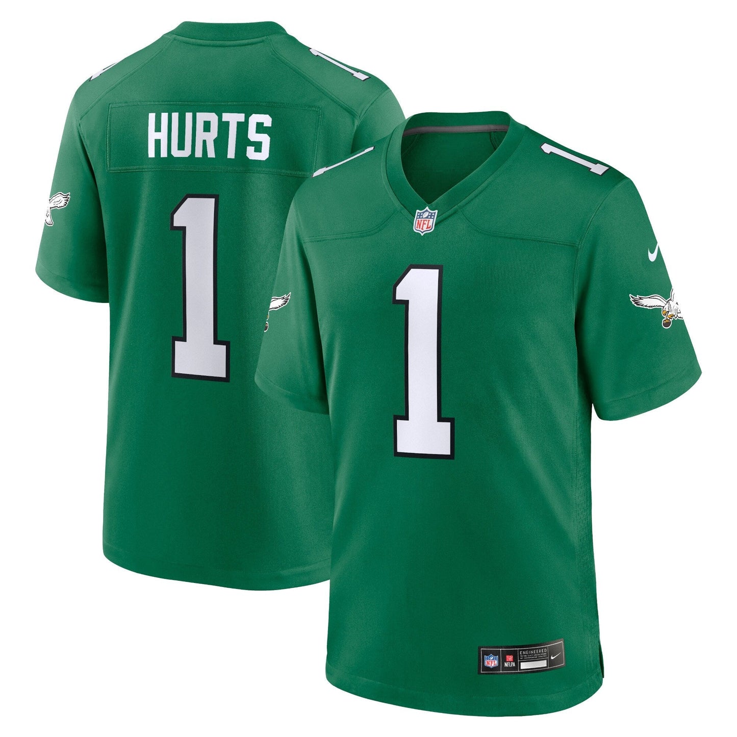 Jalen Hurts Philadelphia Eagles  Alternate Game   Jersey - Kelly Green