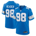 D.J. Reader Detroit Lions  Team Game Jersey -  Blue