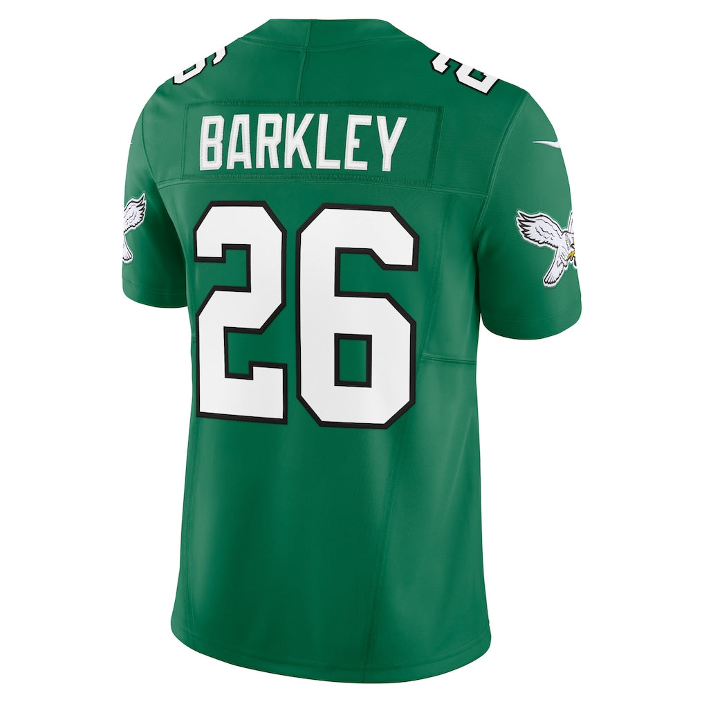 P.Eagles #26 Saquon Barkley Kelly Green Alternate Vapor F.U.S.E. Limited Jersey
