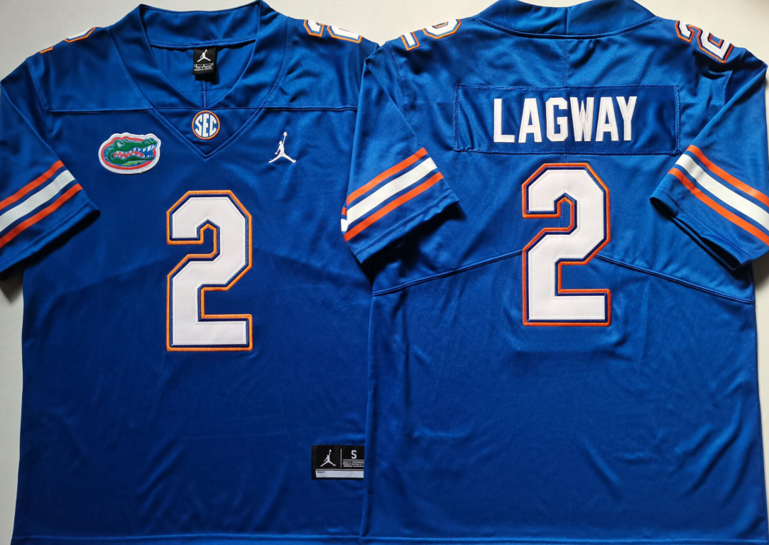 Men's Florida Gators DJ Lagway Blue Player Jersey