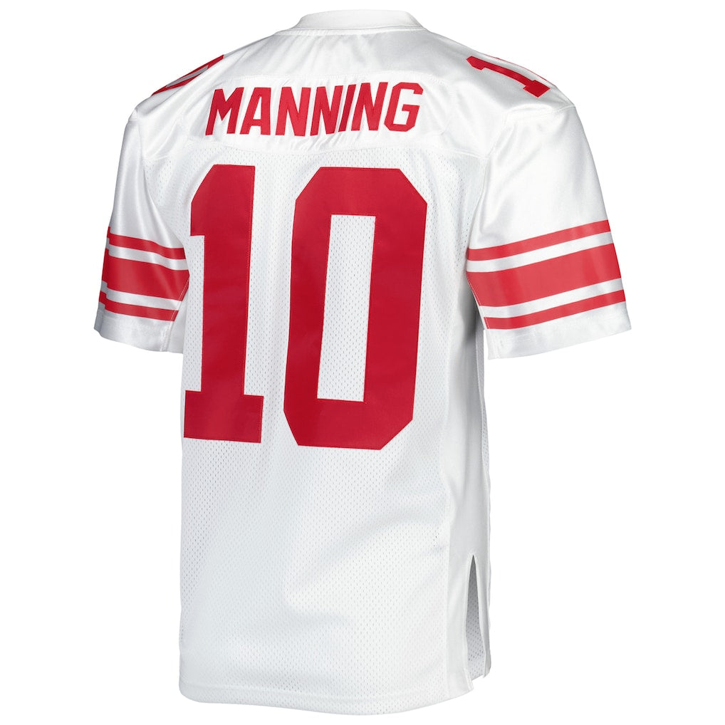NY.Giants #10 Eli Manning 2007  White Authentic Throwback Retired Player Jersey