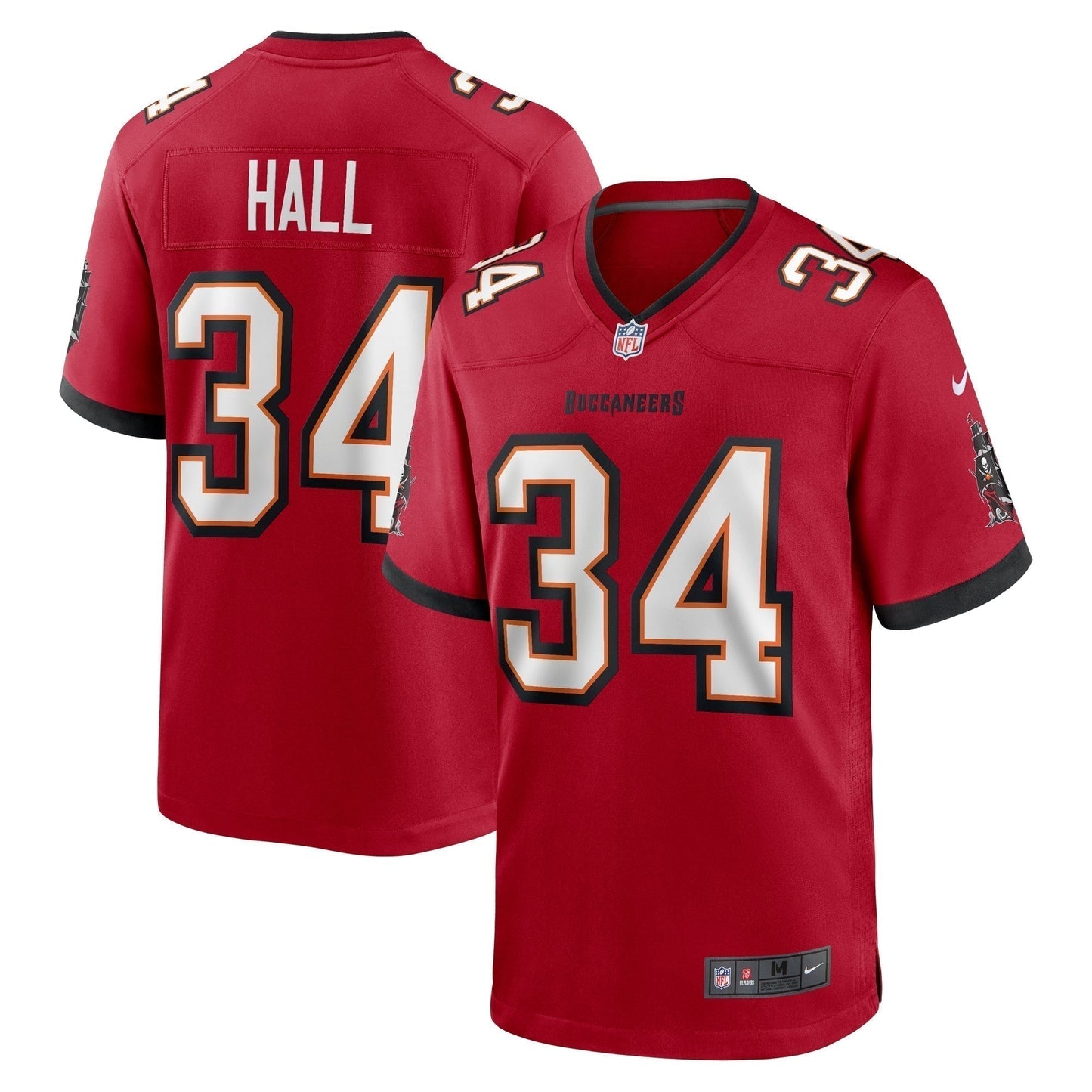 Bryce Hall Tampa Bay Buccaneers  Team Game Jersey -  Red