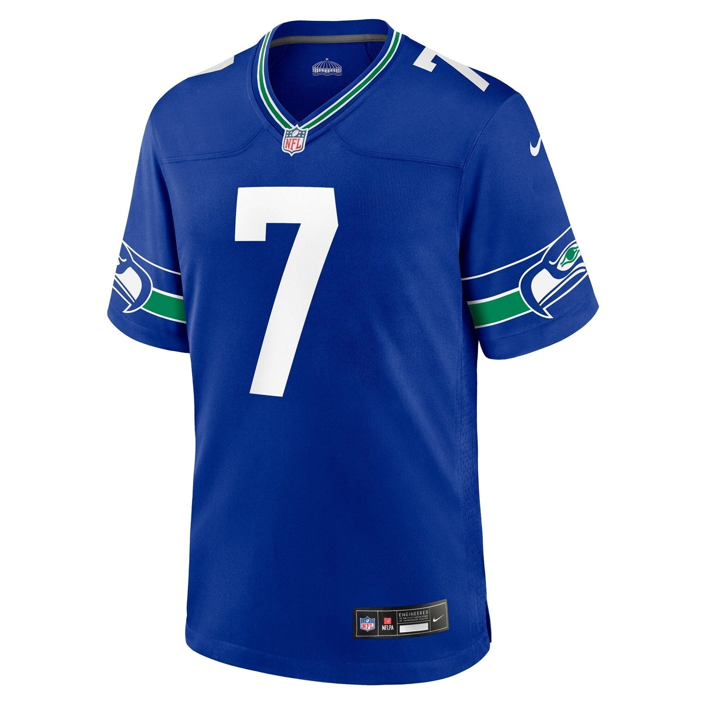 Geno Smith Seattle Seahawks  Throwback   Game Jersey - Royal