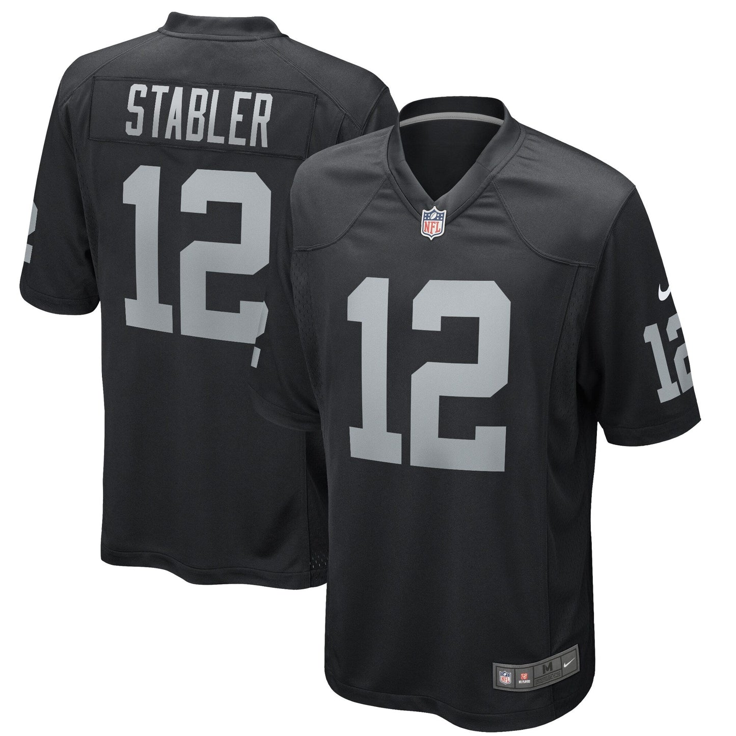 Ken Stabler Las Vegas Raiders  Game Retired   Jersey - Black