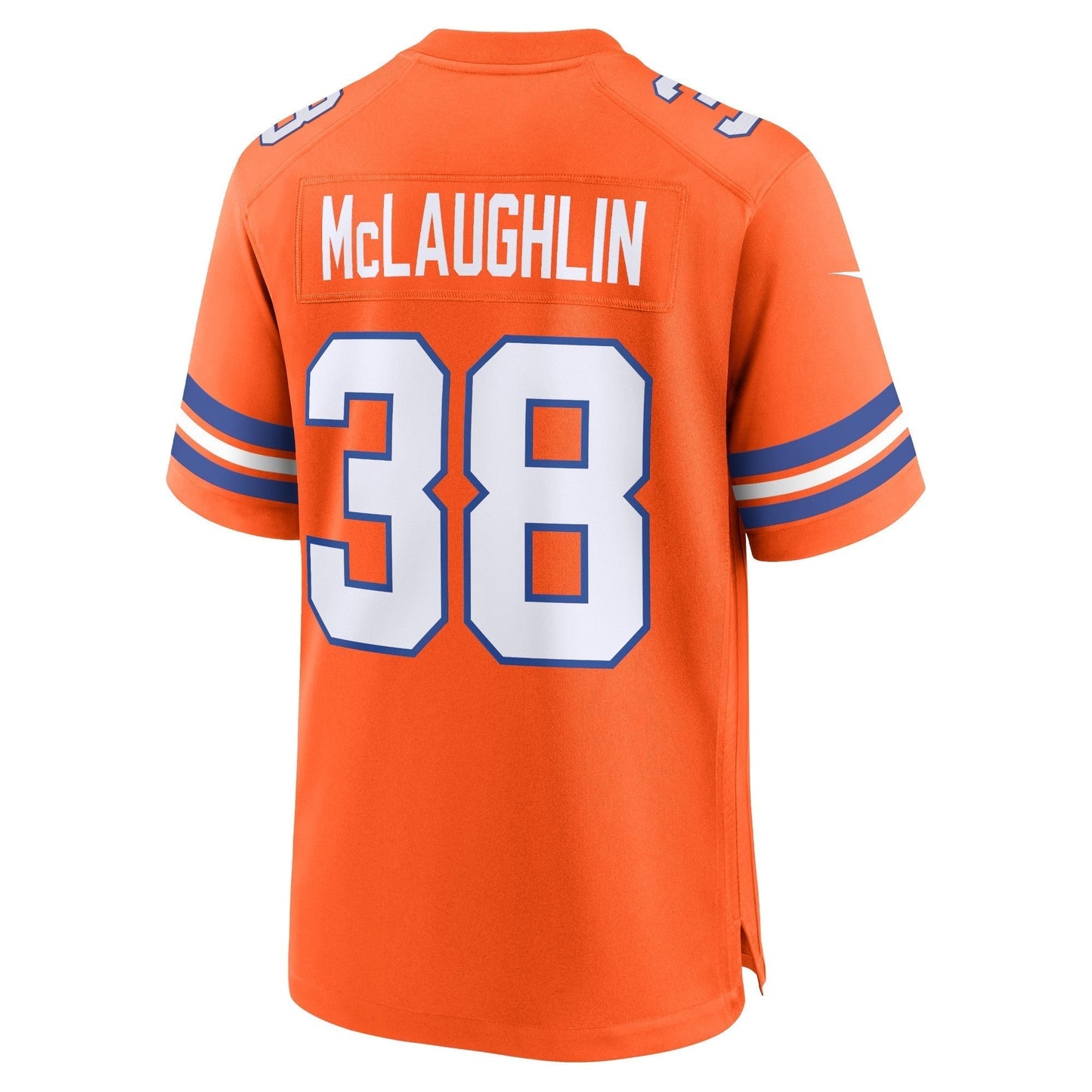 Jaleel McLaughlin Denver Broncos  Mile High Collection 1977 Throwback   Game Jersey - Orange