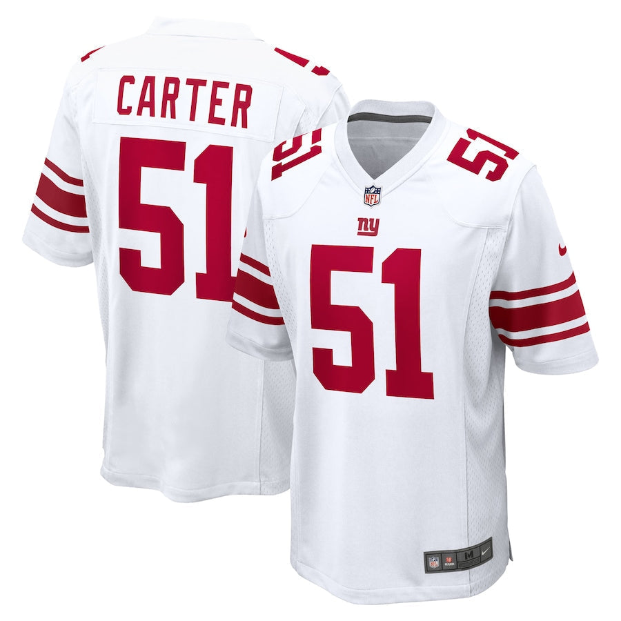 Men's New York Giants Abdul Carter  White First Round Pick Game Jersey