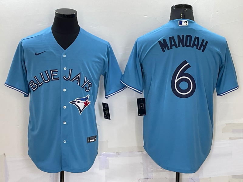 Men's Toronto Blue Jays Alex Manoah Light Blue Replica Baseball Jersey