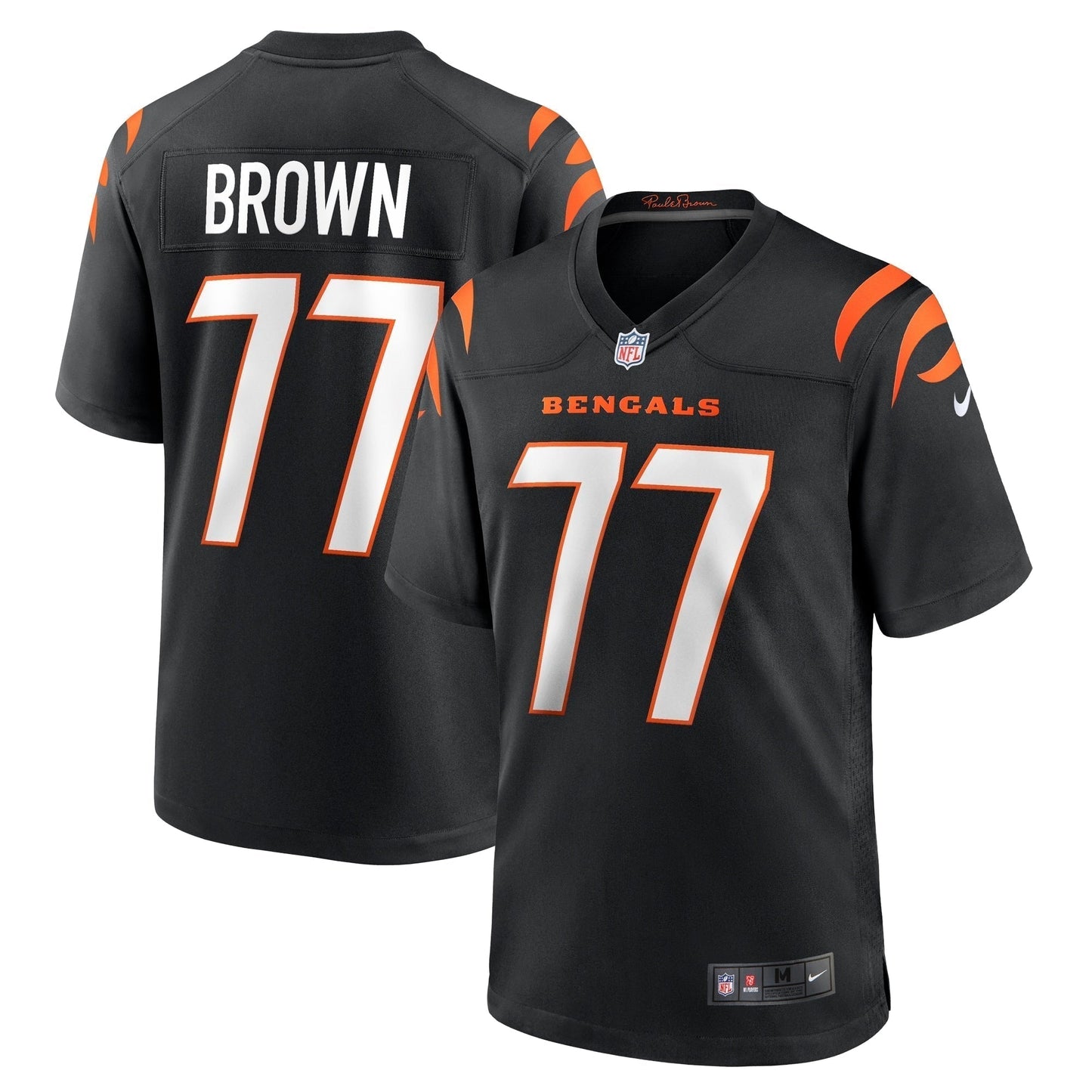Trent Brown Cincinnati Bengals  Game Jersey -  Black