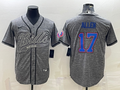 Men's Buffalo Bills Josh Allen Gray Player Jersey Joint Edition