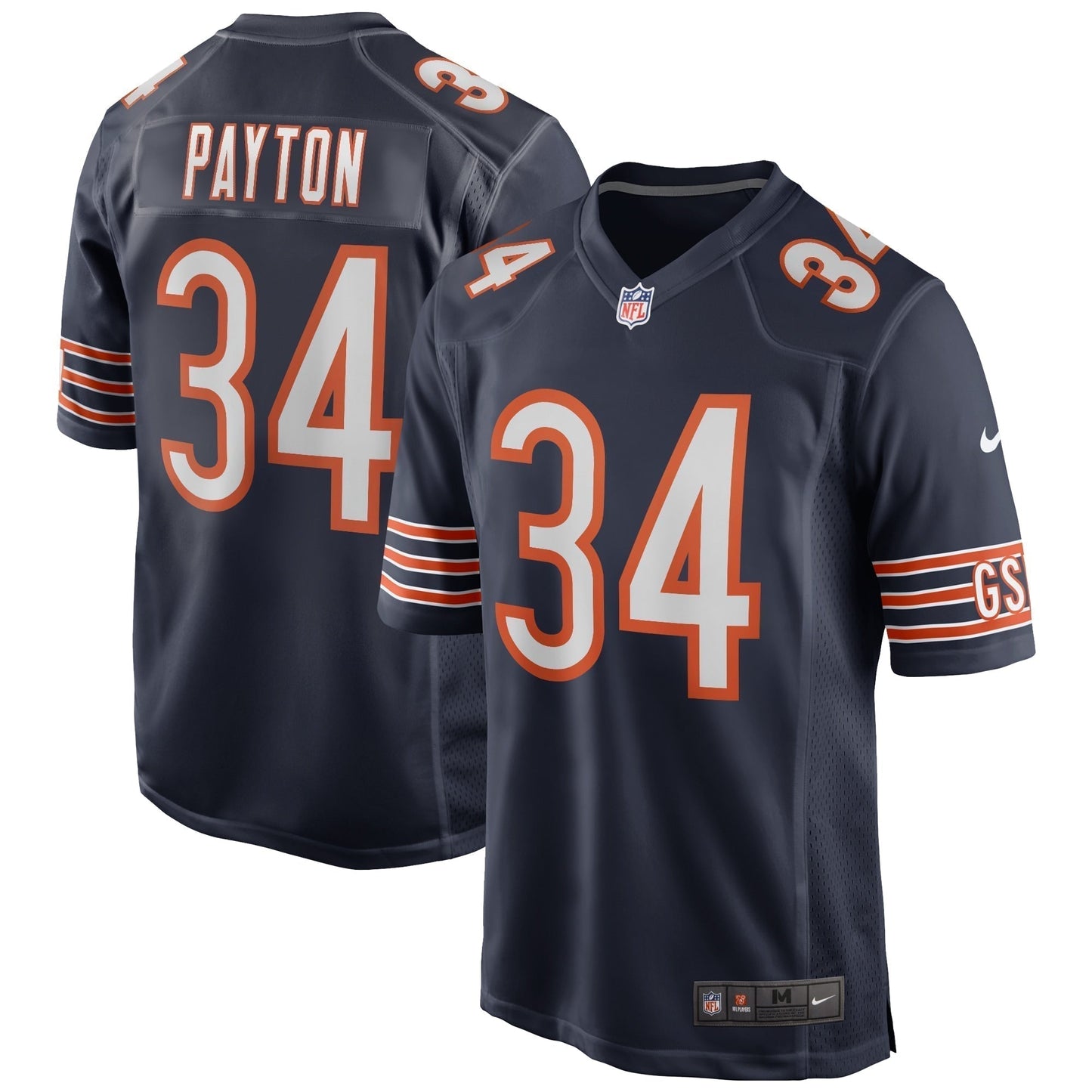 Walter Payton Chicago Bears  Game Retired   Jersey - Navy
