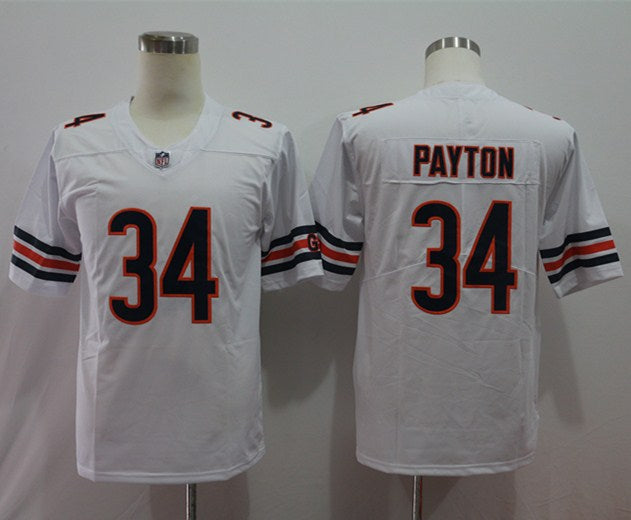 Men's Chicago Bears Walter Payton White Player Game Jersey