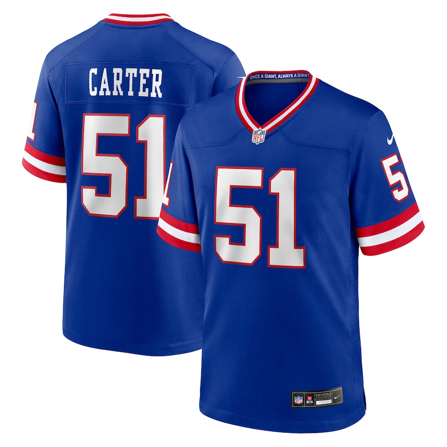 Men's New York Giants Abdul Carter  Royal First Round Pick 2nd Alternate Game Jersey