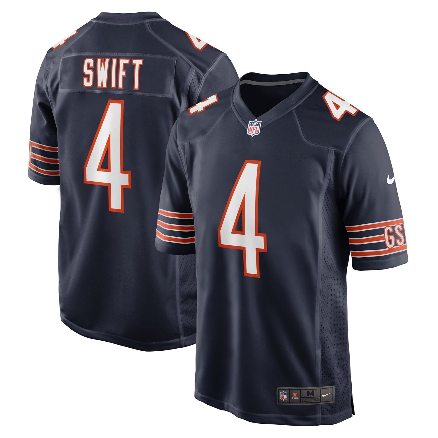 D'Andre Swift Chicago Bears   Game Jersey -  Navy