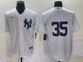 Men's New York Yankees Cody Bellinger #35 White Replica Player Name Jersey