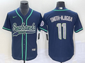 Men's Seattle Seahawks Jaxon Smith-Njigba Navy Game Jersey Joint Edition