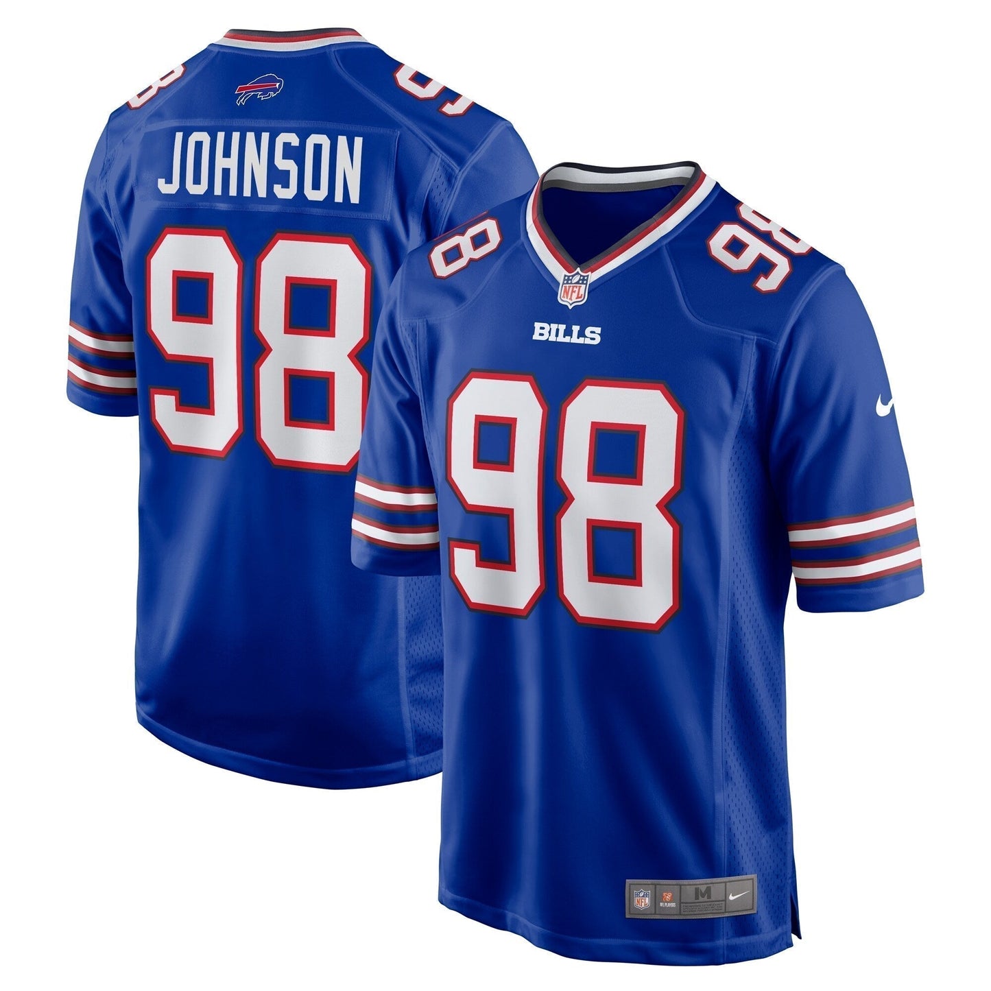 Austin Johnson Buffalo Bills  Game Jersey -  Royal