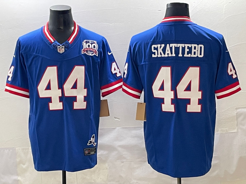 Men's New York Giants Cam Skattebo #44 Royal Team Game Player Jersey